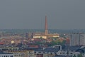 Aerial view of Rabot neighbourhood in Ghent, Flanders, Belgium