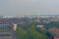 Aerial view of Rabot neighbourhood in Ghent, Flanders, Belgium