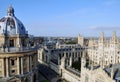 Aerial view of Radcliffe Camera & All Souls College, Oxford, England