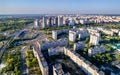 Aerial view of Raiduzhnyi district of Kiev, Ukraine