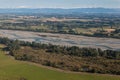 Aerial view of Rakaia riverbed Royalty Free Stock Photo