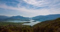 Aerial view of Rama lake or Ramsko jezero , Bosnia and Herzegovina Royalty Free Stock Photo