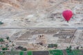 Aerial view of Ramesseum, ancient Thebes, Luxor, Egypt