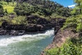 View of the rapids of the Paranapanema river