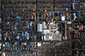 Aerial view Home village view from above in Thailand. Royalty Free Stock Photo