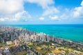 Aerial view of Boa Viagem Beach in Recife city, capital of the Pernambuco State - Brazil Royalty Free Stock Photo