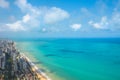 Aerial view of Boa Viagem Beach in Recife city, capital of the Pernambuco State - Brazil