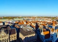 Aerial view of red roofs in old city, Munich, Germany Royalty Free Stock Photo