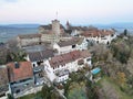 Aerial view of the Regensberg Castle Royalty Free Stock Photo