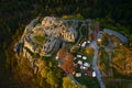 Aerial view of Regenstein Castle, Saxony-Anhalt, Germany.