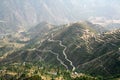 Aerial view of remote region in himachal India Royalty Free Stock Photo