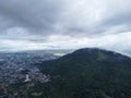 Aerial view residential area at Bukit Mertajam hill Royalty Free Stock Photo