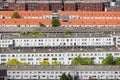 Aerial view residential area The Hague, The Netherlands Royalty Free Stock Photo