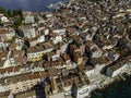 Aerial view of residential area in Rovinj old town in Istria, Croatia Royalty Free Stock Photo