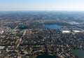 Aerial View Residential City Neighborhood Royalty Free Stock Photo