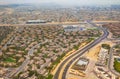 Aerial view of Dubai city UAE Royalty Free Stock Photo