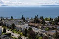 Aerial View of Residential Homes in a peaceful neighborhood Royalty Free Stock Photo