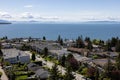 Aerial View of Residential Homes in a peaceful neighborhood Royalty Free Stock Photo