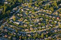 Aerial View of Residential Homes Royalty Free Stock Photo