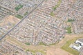 Aerial View of Residential Housing Developments, Communities, Neighborhoods, and/or Subdivisions Royalty Free Stock Photo