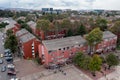 Aerial view of a residential neighborhood in Colombia. Royalty Free Stock Photo