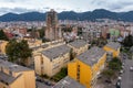 Aerial view of a residential neighborhood in Colombia. Royalty Free Stock Photo