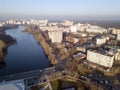 Areal view of the city of Balashikha, Moscow region, Russia Royalty Free Stock Photo