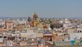 Aerial view on the houses and churches  of downtown seville from Giralda Tower Royalty Free Stock Photo