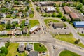 Aerial view of residential quarters at beautiful Sayreville town urban landscape the NJ USA Royalty Free Stock Photo