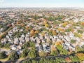 Aerial view residential and rental area in urban sprawl near Dal Royalty Free Stock Photo