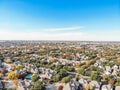 Aerial view residential and rental area in urban sprawl near Dal Royalty Free Stock Photo