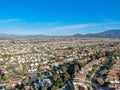 Aerial view of residential subdivision house town in Temecula Royalty Free Stock Photo