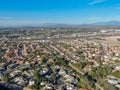 Aerial view of residential subdivision house town in Temecula Royalty Free Stock Photo