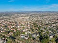 Aerial view of residential subdivision house town in Temecula Royalty Free Stock Photo