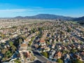 Aerial view of residential subdivision house town in Temecula Royalty Free Stock Photo