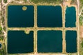 Aerial View Retention Basins, Wet Pond, Wet Detention Basin Or Stormwater Management Pond, Is An Artificial Pond With Royalty Free Stock Photo