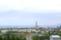 Aerial view of Reykjavik, capital of Iceland.