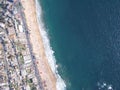 Aerial view of reÃÂ±aca beach