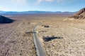 Aerial view of Rhyolite Ghost town. Royalty Free Stock Photo