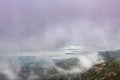 Aerial view of the Ria de Arousa in Galicia Royalty Free Stock Photo