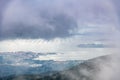 Aerial view of the Ria de Arousa in Galicia Royalty Free Stock Photo