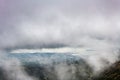 Aerial view of the Ria de Arousa in Galicia Royalty Free Stock Photo