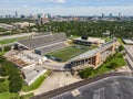 Aerial View of Rice Stadium in Houston, Texas Royalty Free Stock Photo