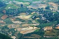 Aerial view of rice terraced fields in Y Ty, Lao Cai,Aerial view of rice terraced fields in Mu Cang Chai, Yen Bai Royalty Free Stock Photo