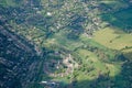Aerial View of Rickmansworth, Hertfordshire with the Royal Masonic School for Girls Royalty Free Stock Photo