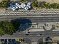 Aerial view of Rio de Janeiro, Copacabana beach. Beaches and nature. Sidewalks and streets. Brazil