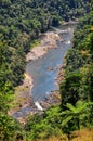 Aerial view of river, Atherton Tablelands, Australia Royalty Free Stock Photo