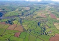 Aerial view of the River Avon in Devon Royalty Free Stock Photo