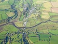Aerial view of the River Avon in Devon Royalty Free Stock Photo