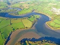 Aerial view of the River Dart in Devon Royalty Free Stock Photo